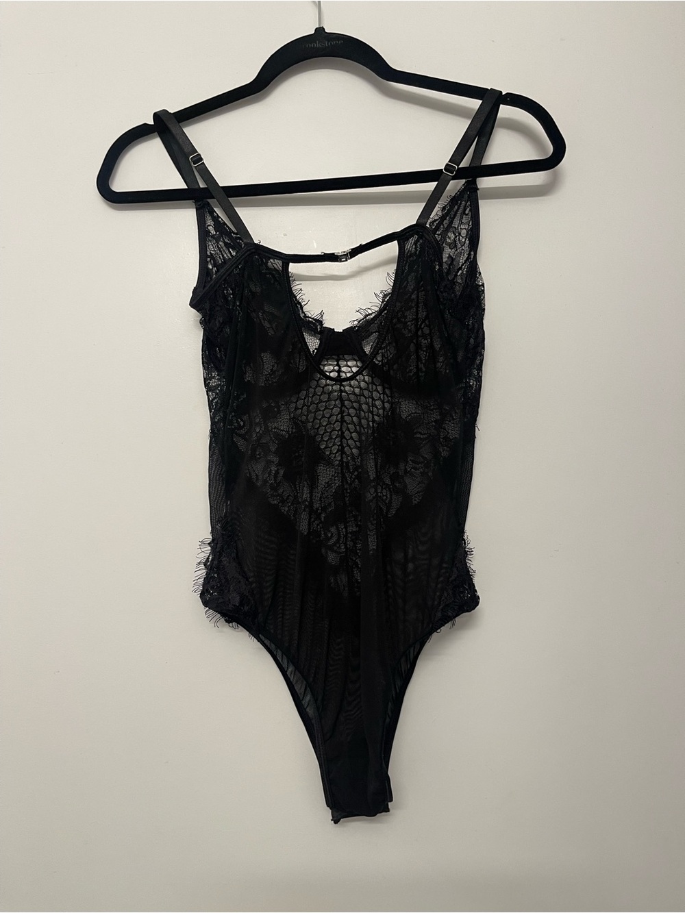 Black Lace Mesh Bodysuit